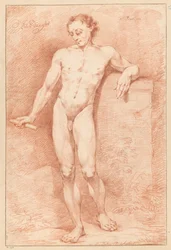 Stehender männlicher Akt, von vorne gesehen (3. Preis 1768)