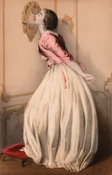 Schönes Mädchen küsst ihr Spiegelbild