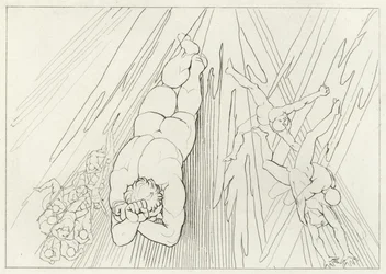 Luzifer, Fegefeuer, Gesang 12 (Gravur)