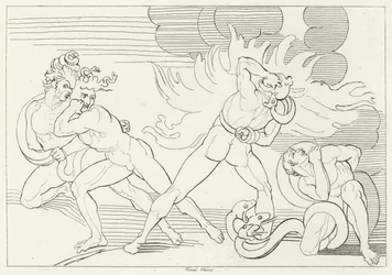 Die feurigen Schlangen, Inferno, Gesang 24 (Gravur)
