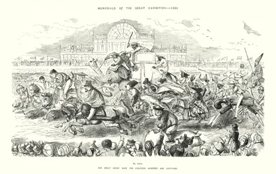 Denkmäler der Großen Ausstellung 1851, Das Große Derby-Rennen von 1851 (Gravur)