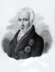 Porträt von Graf Ioannis Antonios Kapodistrias (1776-1831), Präsident der Griechischen Republik von 1828 bis 1831, Gravur