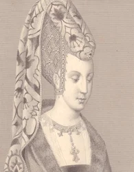 Porträt von Isabelle oder Isabeau von Bayern-Ingolstadt, Königin von Frankreich