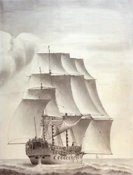 Porträt des englischen Schiffes 