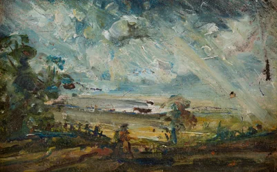 Plein Air Skizze einer Bucht