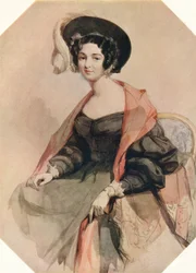 Porträt einer Dame, ca. 1855