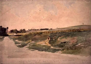 Das Schlachtfeld von Crecy, 26. August 1346