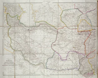 Karte von Zentralasien, 1834