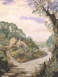 Ein Sommermittag, alter Bauernhof, Wharfedale
