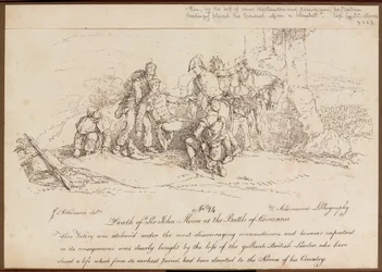 ?Tod von Sir John Moore in der Schlacht bei La Coruña?, 16. Januar 1809