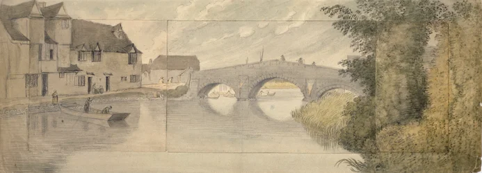 Hythe Bridge, Oxford, 1789