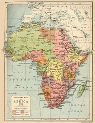 Politische Karte von Afrika