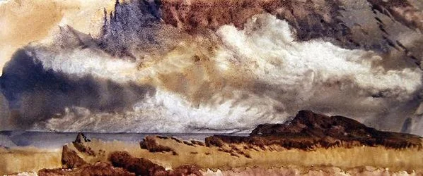 Nebel steigt in den Highlands auf