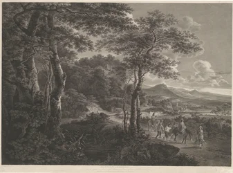 Landschaft mit gefangenen Räubern