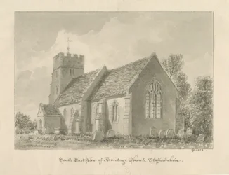 Armitage Kirche: Sepia-Zeichnung