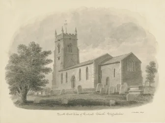 Codsall Kirche (Sepia-Zeichnung)