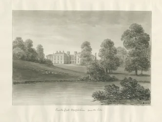 Enville Hall: Sepia-Zeichnung