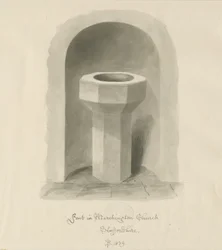 Taufbecken in der Kirche von Marchington