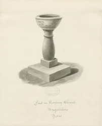 Taufbecken in der Norbury Kirche