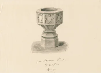 Taufbecken in der Wichnor Kirche