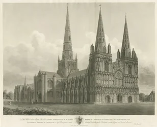 Lichfield Kathedrale - Nordwestansicht