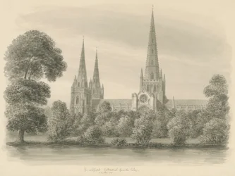 Lichfield Kathedrale - Südansicht