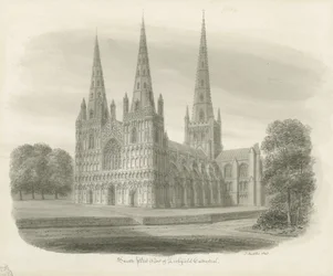Lichfield Kathedrale - Südwestansicht
