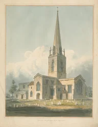 Oxfordshire - Bampton Kirche, 1802