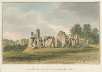 Oxfordshire - Henley upon Thames - Druidentempel im Park Place, 1826