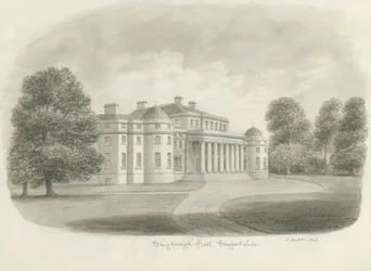Shugborough Hall: Sepia-Zeichnung, 1843