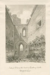 Tutbury Castle - Innenansicht der Ruinen
