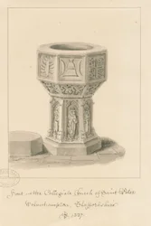 Wolverhampton - Taufbecken in St. Peter