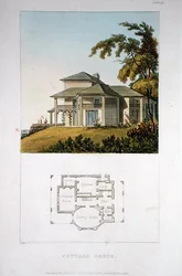Ein Cottage Ornee, aus Ackermanns 