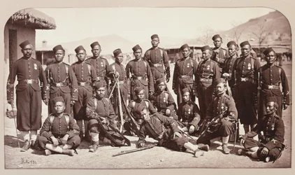 Bajonettteam des 4. Goorkha-Regiments, 1878