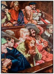 "Die Jury" aus "Die Pilgerreise von dieser Welt zu der zukünftigen" von John Bunyan