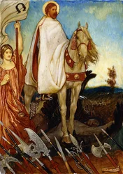 Es gibt einen großen Feldmarschall, mein Freund, der unsere Bataillone aufstellt; Lasst uns auf die Vorsehung vertrauen und in unseren Stationen bleiben und arbeiten