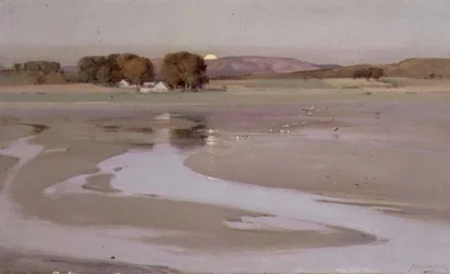 Kintallen Mühle, Mondaufgang