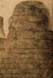 Studie der Wandmalereien im Kapitelhaus