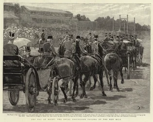 Cup Day in Ascot, der königliche Umzug auf der New Mile