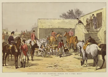 Skizzen im Jagdfeld, Nr. 1, das Treffen