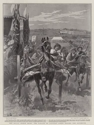 Die Malta-Pferdeschau, die Parade der Landkarren vor dem Gouverneur