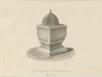 Taufbecken in der Kirche von Sandon