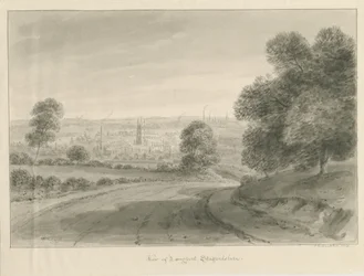 Longport Village: Sepiazeichnung