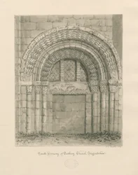 Tutbury Priory Kirche - Südportal