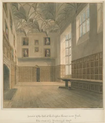 Yorkshire - York - Heslington Haus Innenansicht, 1818