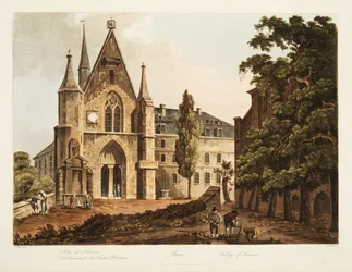 College von Navarre, Illustration aus Versailles, Paris und Saint Denis, veröffentlicht 1806