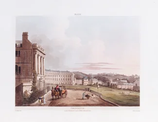 Der Halbmond, aus "Bath Illustrated by a Series of Views", 1806