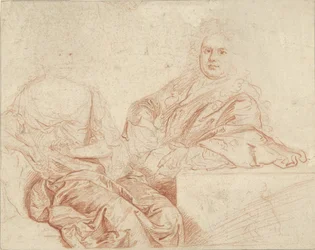 Porträt von Grinling Gibbons und seiner Frau