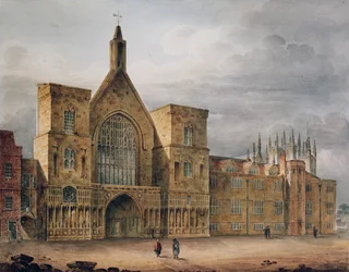 Eingang zur Westminster Hall, 1807