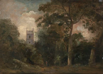 Eine Kirche in den Bäumen